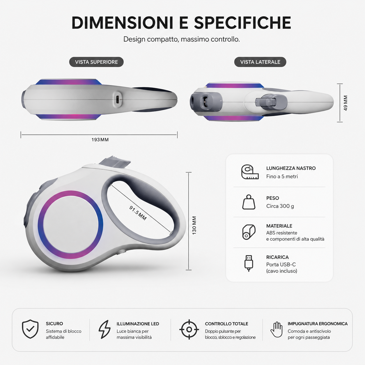 TAILORA™ Più sicurezza, visibilità totale e passeggiate serali senza pensieri 🐾✨