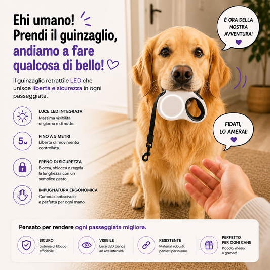 TAILORA™ Più sicurezza, visibilità totale e passeggiate serali senza pensieri 🐾✨